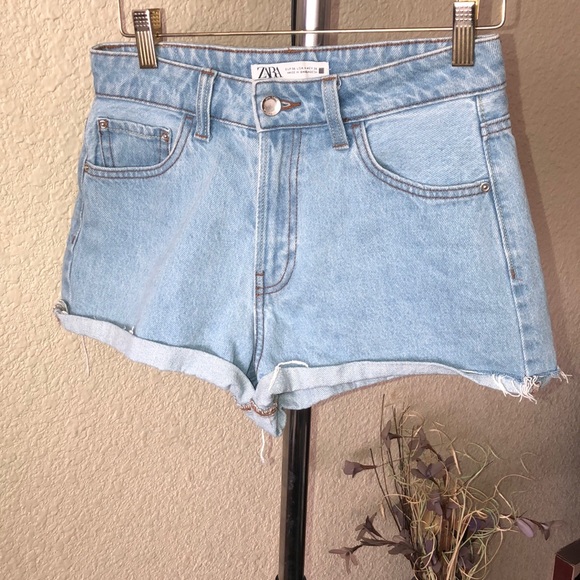 Zara Pants - Zara Light Blue Jean Shorts